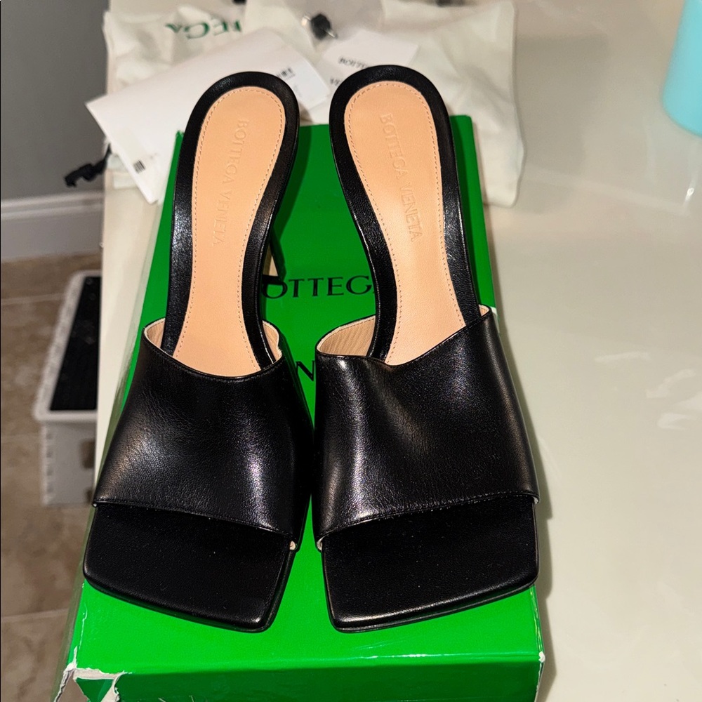 Bottega Veneta black sandals
